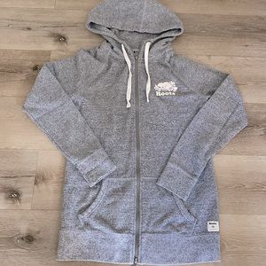Roots long salt and pepper hoodie
